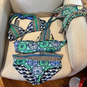 Set of 4 Maaji bikini tops and bottoms